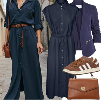 bez zatvarača Outfit sa Tamnoplava/Svjetloplava Nekategorizirano Vila "Proljetni Outfit"