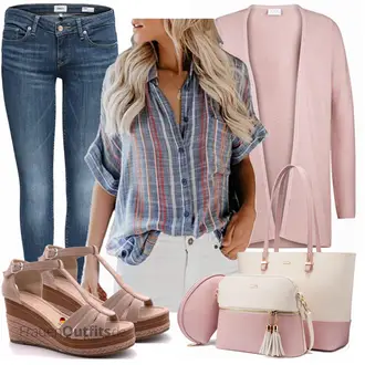 Schicke Outfits Geburtstag mit Rosa LOVEVOOK "Schickes Sommer Outfit"Look: Geburtstag, Valentinstag, Weihnachten, Muttertag, Party, Schule, Hochzeit, Gala