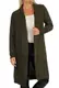 ONLY Damen Lange Strickjacke mit Taschen   Stretch Casual Langarm Gerippt   Open Cardigan Noos ONLJADE, Farben:Khaki, Größe:S