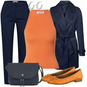 Elegante Outfits mit Blau/Schwarz Vila, Weiß Schmuck Pilgrim, Schwarz Schultertasche Tom Tailor "Elegantes Outfit für den Frühling"