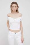 Off-Shoulder Velike velikosti Bluze 2 v 1 za dame image