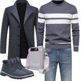 Graue Mantel Outfits image