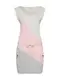 Ragwear Kleid TAG BLOCK A ORGANIC hellgrau / graumeliert / rosa