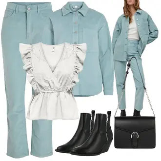 Sommer Outfits mit Schwarz Lederjacke/Stiefel Mit Keilabsatz/Chelsea Boot/Cowboystiefel/Flache Stiefelette/Leder Stiefelette/Gefütterte Stiefelette/Spitzer Stiefel/Sommerstiefelette/Western Stiefelette/Stiefel Mit Reißverschluss Only "Bequemes Outfit Inspo"
