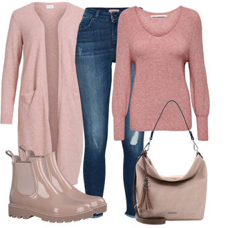 Outfit mit Beige Gummistiefel S.Oliver "Cool für die Freizeit"