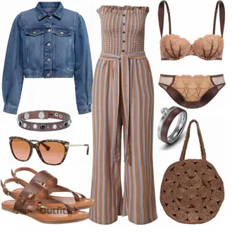 Outfit mit Braun Jumpsuit BILLABONG "Modisches Freizeit Outfit"