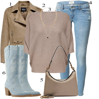 Cowboy boots outfits "Popoln za jesen"