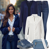 Weiße elegante Blusen Outfits image
