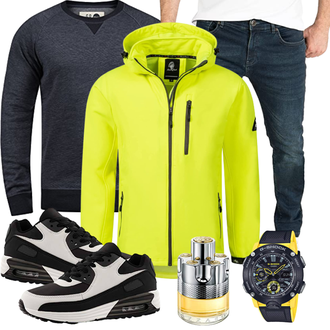 Extravagante Outfit mit Grau Azzaro "Cooler Look für den Frühling"Look: Casual, Extravagante