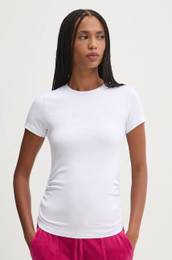 Kratka majica DOT RUCHED TEE enska, bela barva, JCWCT24311