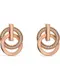 JETTE Ohrstecker ''''Swing'''' rosegold / wei
