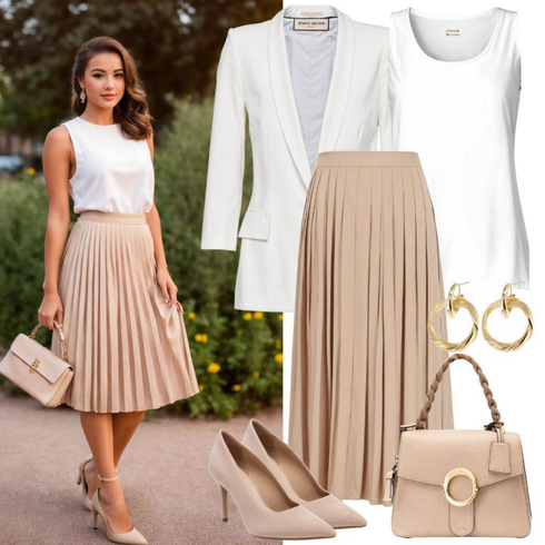 Comment poter Doré Accessoire Clip d'Oreille Coach avec Beige/Kaki/Blanc/Jaune 70s Minijupe/Jupe d'Uniforme Scolaire/Jupe Mini/Jupe Unisexe/Collège Jupe/Jupe Moderne/Jupe Plissée Courte/Pantalon à Enfiler/Pantalon Taille Haute/Pantalon avec Fente/Pantalon Plissé/Pantalon Bouffant/Pantalon Culotte Edited