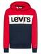 LEVIS Sweatshirt COLORBLOCK HOODIE blau / rot / weiß