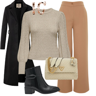 Slim fit Outfit met zwart/wit/purper Women's Trenchcoats/Wintermantel Lange Winterjas/Wollen Mantel/Wollen Winterjas/Trenchcoat/Militaire Mantel/Lange Mantel/Lange mantel/Geklede Mantel/Slip Jas versano "Perfect Voor De Winter"