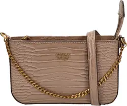 Guess Katey Croc Mini dames tas - Taupe - Maat Geen