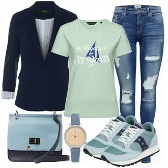 Outfit mit Sneaker Saucony "Alltags Style"