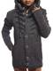 Leif Nelson Kinder Jungen Strickjacke mit Kapuze Reissverschluss Cardigan Schwarze Jacke für Winter Winterjacke Übergangsjacke Hoodie Freizeitjacke Langarm LN5607K 8-9 Anthrazit