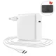 ZIMER 61w USB C Netzteil kompatiblem mit Macbook Pro USB C Ladegerät 61w Ersatz für Mac USB C ladekabel 13 zoll from 2016 2017 2018  mit EU Stecker