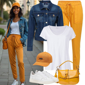 tenues avec Bleu Veste en Jean/Veste d'Été/Veste Vintage/Veste de Chemise/Veste D'entraîneur Versace Jeans Couture "Tenue de printemps"
