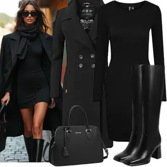 Winter Outfits Elegant mit Schwarz/Dunkelgrau Midi Mantel/Blazermantel/Wollmantel/Wollmantel/Militärmantel/Caban Mantel/Schmal Geschnittener Mantel/Gehröck Navahoo, Schwarz/Weiß High Heels Stiefel/Spitzer Stiefel/Leder Overknee Stiefel/Weitschaftstiefel/Langer Stiefel/Kniehoher Stiefel MIRAAZZURRA, Schwarz/Braun/Dunkelrot/Bordeaux Schulranzen/Handgepäck Tasche/Laptoptasche/Tragetasche/Tasche Büro/Businesstasche david jones "TrendigerWinterlook"Look: Glanz, Classic, Elegant, Premium, Edel, Indoor, Büro, Business, Moderne, Rap, Schlichte, Stil, Nahtlos, Egirl, Französische, Glamourös, Oversize, Gothic, Schick, Smart Casual, Overdressed