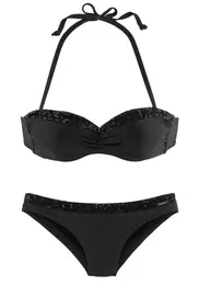 Bikiny černá / stříbrná