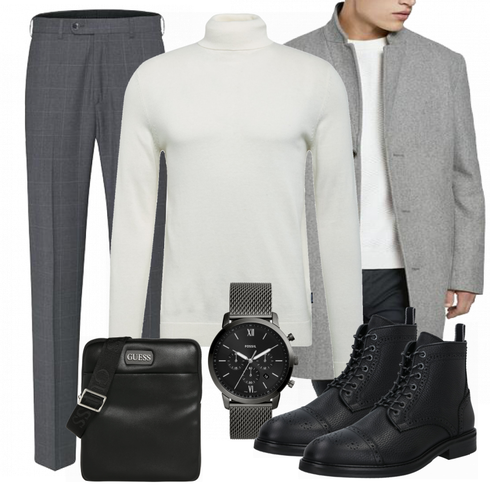 Schwarz Stiefel SELECTED HOMME kombinieren