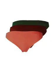 WEEKDAY Slip ''''Maya'''' dunkelgrün / himbeer / bordeaux