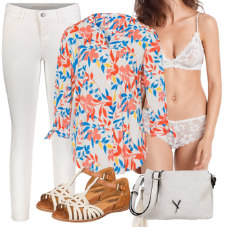 Outfit mit Braun Sandalen Pikolinos "Freizeit Outfit"