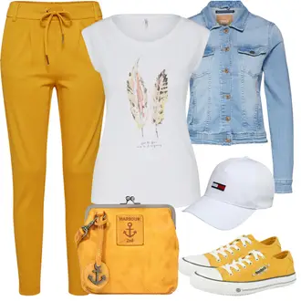 Outfit s Šedá Teniska Dockers by Gerli "Ležérní Outfit"