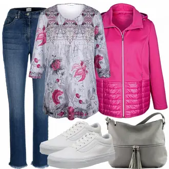 Old Skool Outfit mit Grau Vans "ELLA"