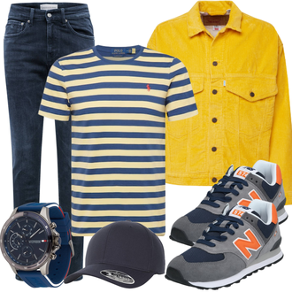 574 Outfit mit Grau/Blau/Dunkelblau/Hellblau/Hellgrau Walkingschuh/Sneaker Low/Vintage Sneaker/Sicherheitsschuh/Winter Sneaker/Schmaler Sneaker/Schuh Mit Rolle New Balance "Alltags Outfit"