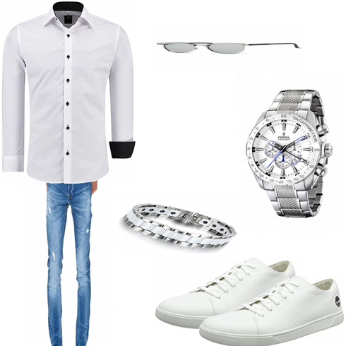 Weiß Accessoire J'S FASHION kombinieren