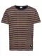 JACK & JONES T-Shirt JCODELIGHT TEE CREW NECK blau / braun