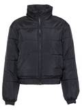 Schwarz Oversize Steppjacken für Damen image