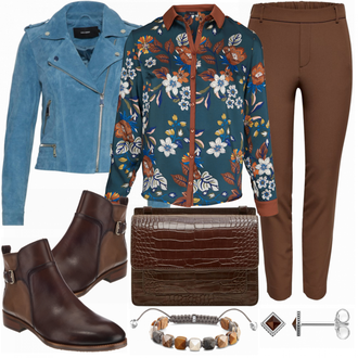 Outfit mit Blau Winterschuh Pikolinos "Beauty"