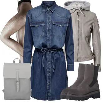 Outfit s Béžová/Růžová Síťovaný punčocháč/Síťovaná punčocha Falke "Jarní outfit"