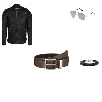 Party Outfits mit Rot Calvin Klein Jeans "LeatherBlackandBrown"