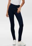 Dunkelblau Jeans mit Schlitz für Damen image