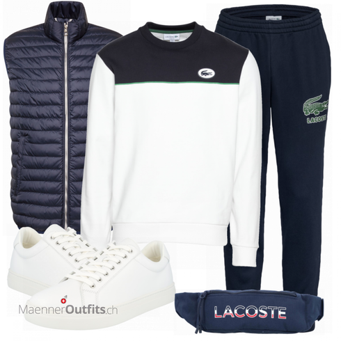 Blau Lacoste, Blau Tasche Lacoste kombinieren