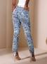 High waist Patchwork Jeans für Damen image