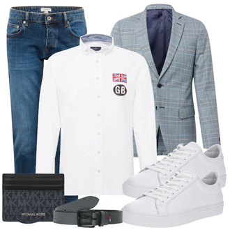 Business Outfits mit Grau Anzug SCOTCH & SODA "Business Outfits"