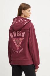 Pulover enski, bordo barva, s kapuco, W4BQ05 KBY51