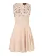 Lipsy Ausgestelltes Kleid mit Applikationen nude