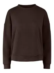 PIECES Sweatshirt ''''Chilli'''' dunkelbraun