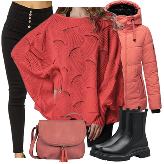 Urlaub Outfits Old Money mit Schwarz/Khaki/Dunkelbraun Lederjacke/Herren Lederjacke Elara "Winterlicher Look"Look: Casual, Classic, Nahtlos, Old Money, Coole, Elegant
