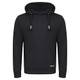riverso Herren Kapuzenpullover RIVJulian Pullover Hoodie Sweatshirt Kapuze Kängurutaschen Cross-Over-Kragen Regular Baumwolle Grau Grün Rot Blau Schwarz S-5XL, Größe:M, Farbe:Black