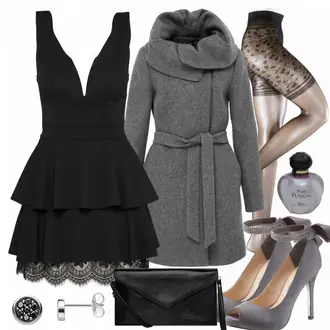 Outfit mit Dunkelgrün/Grün Blazer Kleid/Cord Kleid/Herbstkleid/Samtkleid/Winterkleid/Samtjacke/Teddy Jacke/Ajourstrickjacke/Kunstpelzjacke/Boucle Jacke/Schlupfjacke/Herbstjacke/Pelzjacke Wal g. "Purepoison"