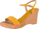 UNISA Sandalette goldgelb