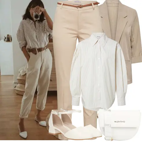 Kombinace Bílá/Khaki/Béžová Dětská hračka/Crash blůza/Manšestrová Halenka/Blůza s knoflíčkem/Halenka se Stojatým Límcem/Businessová Halenka/Oversize Muselínová Blůza/Neobvyklá Halenka/Halenkové Body/Halenka s Nafouknutým Rukávem/Carmen Blůza/Oversize Halenka/Plisovaná Halenka Edited