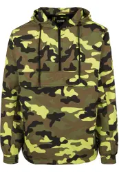 Urban Classics Jacke schwarz / dunkelbraun / kastanienbraun / neongelb